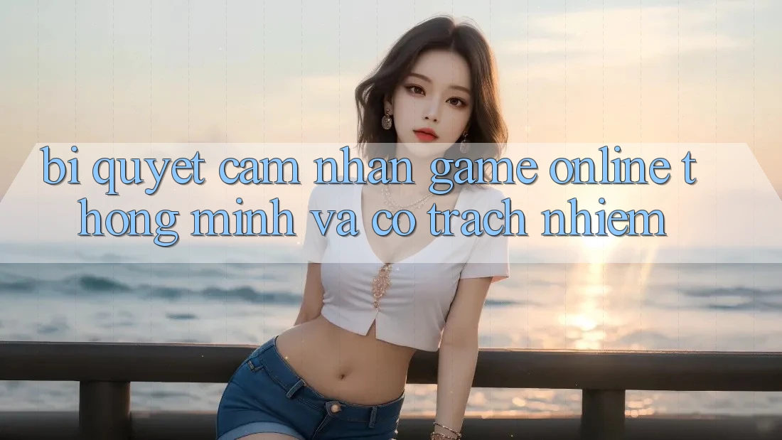 Bí Quyết Cảm nhận Game Online Thông Minh Và Có Trách Nhiệm