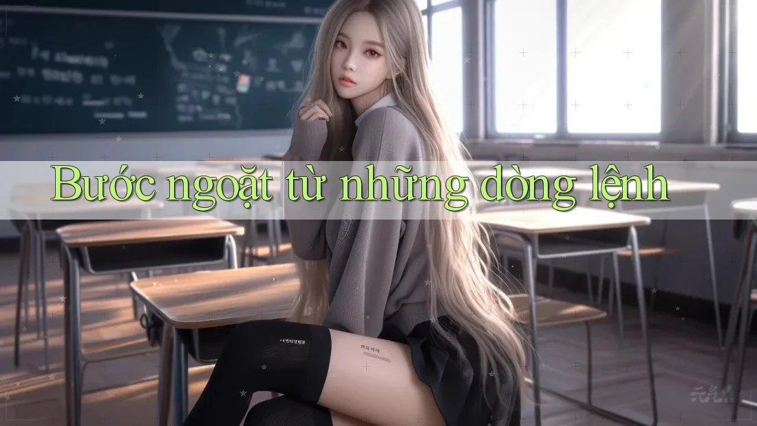 Bước ngoặt từ những dòng lệnh