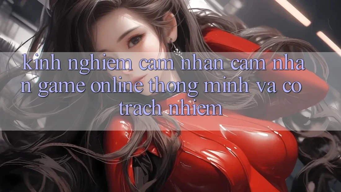 Kinh nghiệm Cảm nhận cảm nhận Game Online Thông Minh Và Có Trách Nhiệm