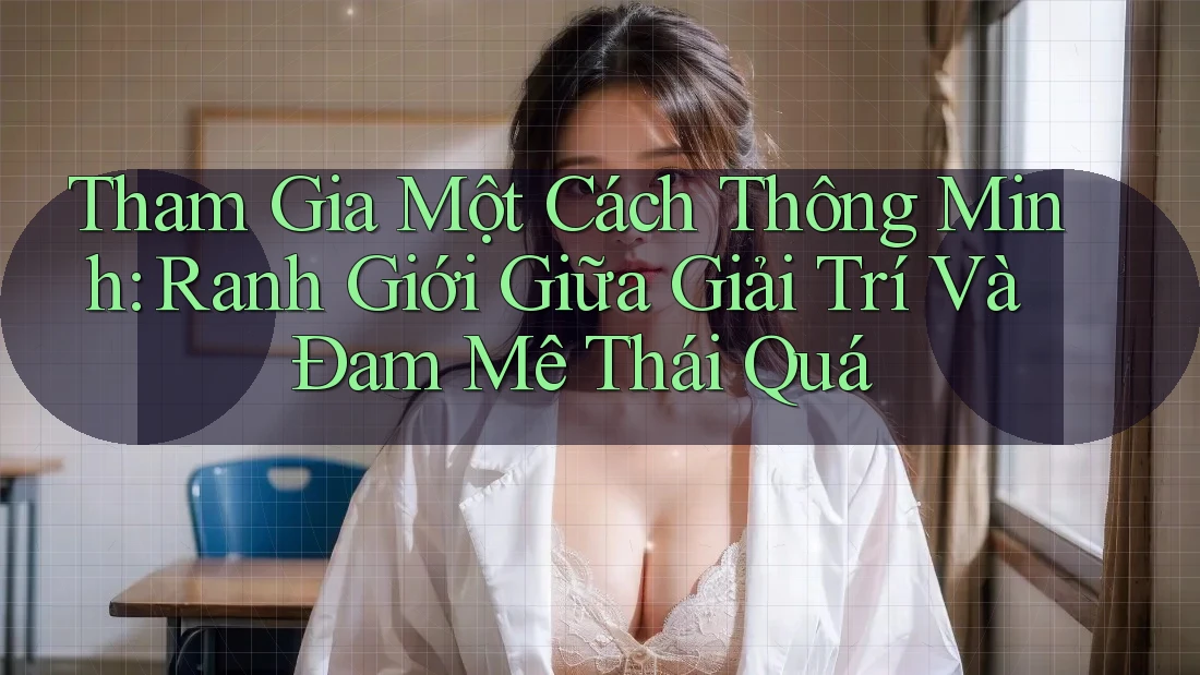 Tham Gia Một Cách Thông Minh: Ranh Giới Giữa Giải Trí Và Đam Mê Thái Quá