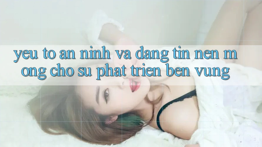Yếu Tố An ninh Và Đáng tin – Nền Móng Cho Sự Phát Triển Bền vững
